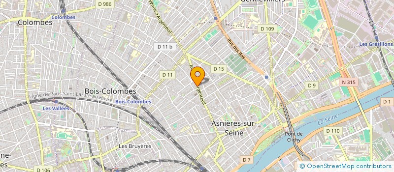 localisation de l'entreprise AOUSTIN BEZARD à ASNIERES-SUR-SEINE