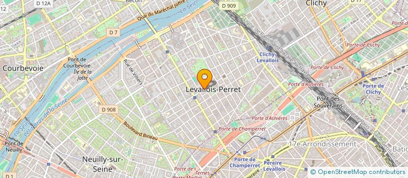 localisation de l'entreprise AOUZAL L ET AOUZAL M à LEVALLOIS-PERRET