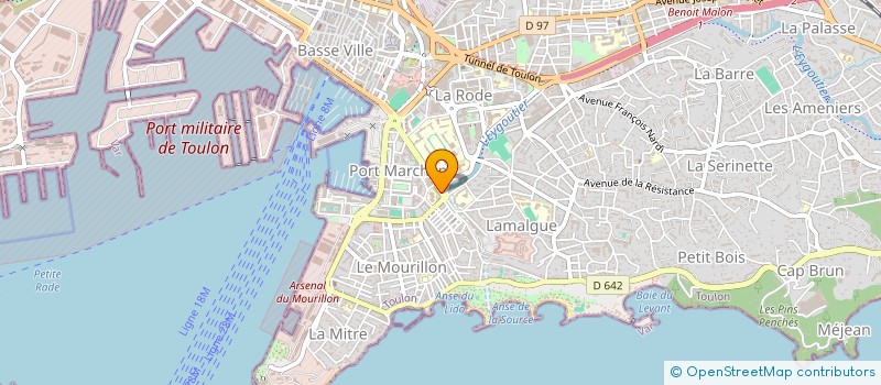 localisation de l'entreprise AOWOA à TOULON