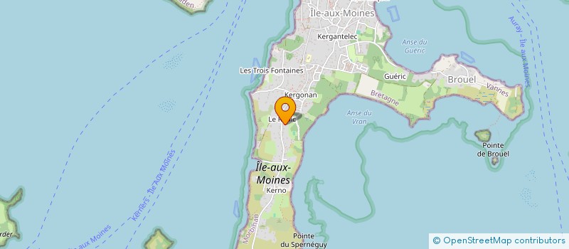 localisation de l'entreprise AOZAN à ILE-AUX-MOINES