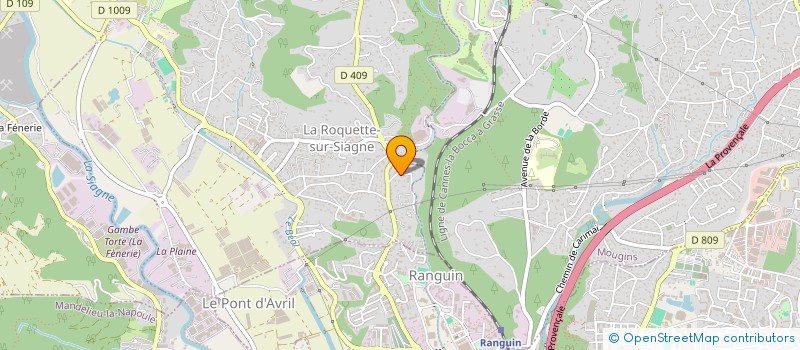 localisation de l'entreprise AP 183 à LA ROQUETTE-SUR-SIAGNE