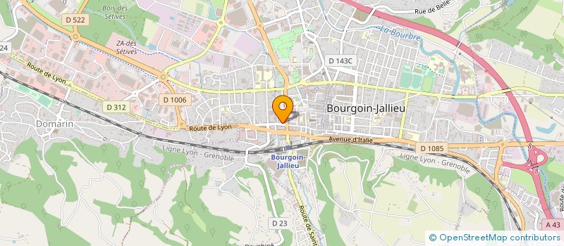 localisation de l'entreprise AP 3M à BOURGOIN-JALLIEU
