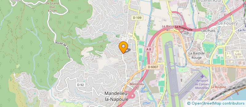 localisation de l'entreprise AP à MANDELIEU-LA-NAPOULE