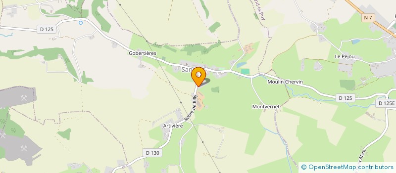 localisation de l'entreprise AP AGENCEMENT  SANSSAT