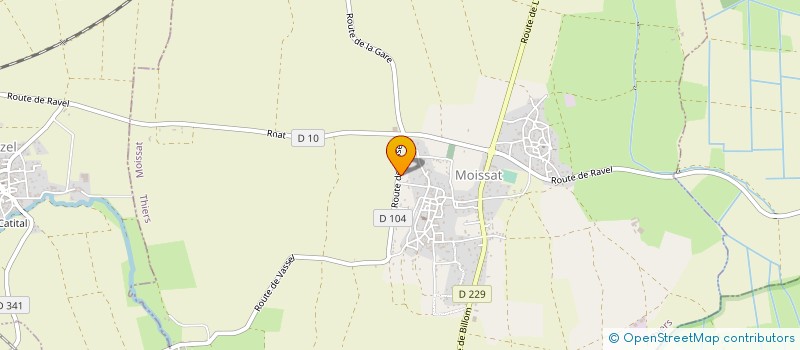 localisation de l'entreprise AP AGENCEMENT  MOISSAT