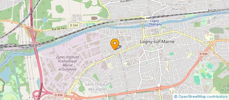 localisation de l'entreprise AP-ASSISTANTE  LAGNY-SUR-MARNE