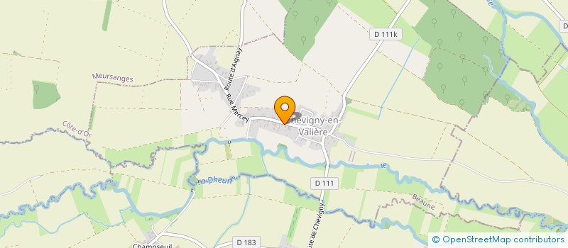 localisation de l'entreprise AP AUTOMOBILE 21  CHEVIGNY-EN-VALIERE