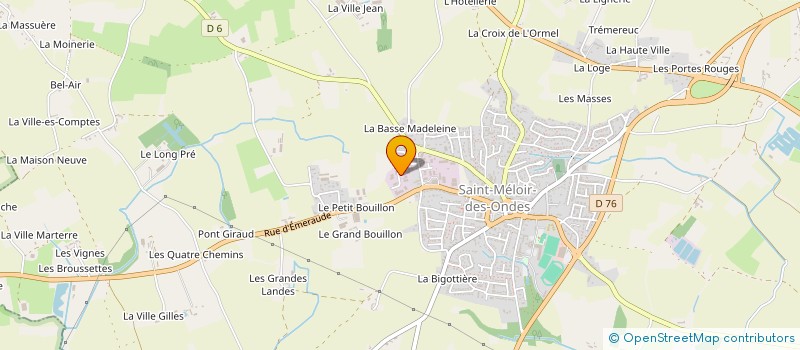 localisation de l'entreprise AP AUTOMOBILES  SAINT-MELOIR-DES-ONDES