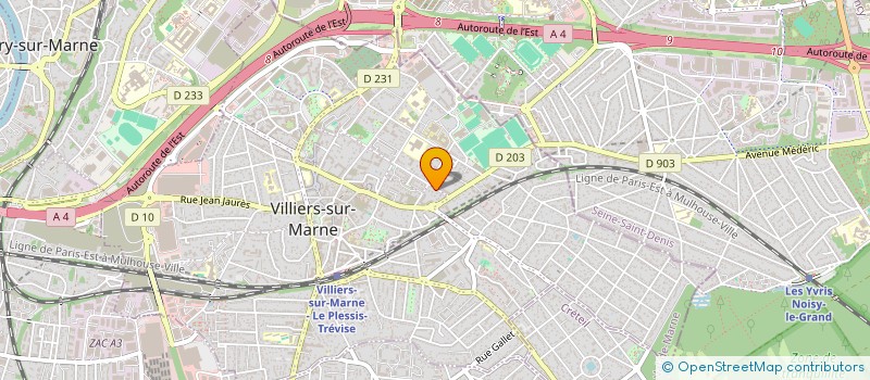 localisation de l'entreprise AP BAT  VILLIERS-SUR-MARNE