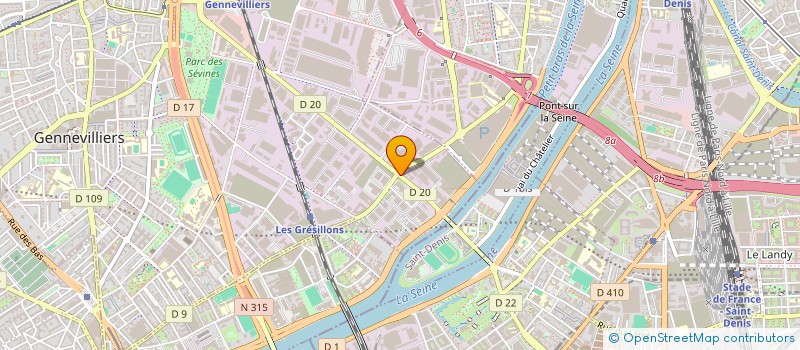localisation de l'entreprise AP BAT  GENNEVILLIERS