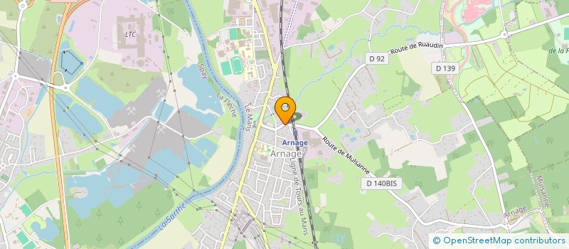 localisation de l'entreprise AP BATIMENT à ARNAGE