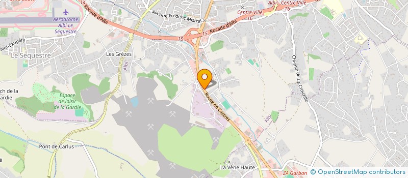 localisation de l'entreprise AP CARROSSERIE 81 à ALBI