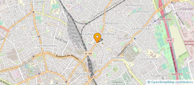 localisation de l'entreprise AP COIFFURE à TOULOUSE