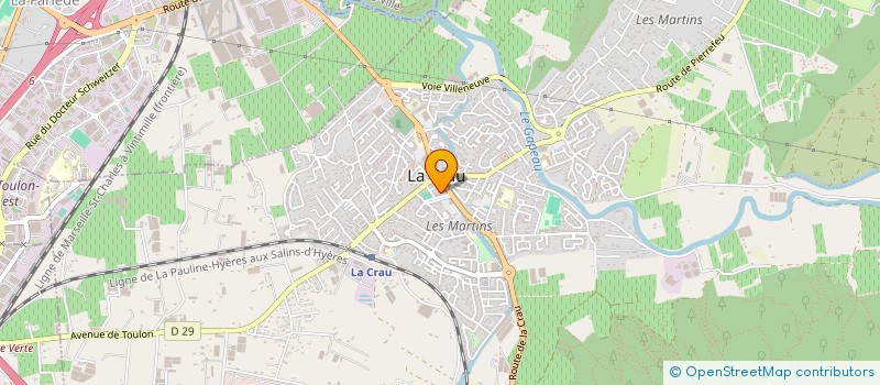 localisation de l'entreprise AP COM AZUR  LA CRAU