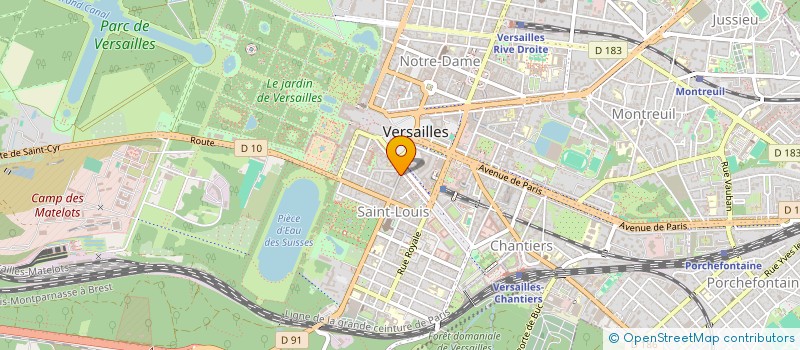 localisation de l'entreprise AP CONCEPT à VERSAILLES