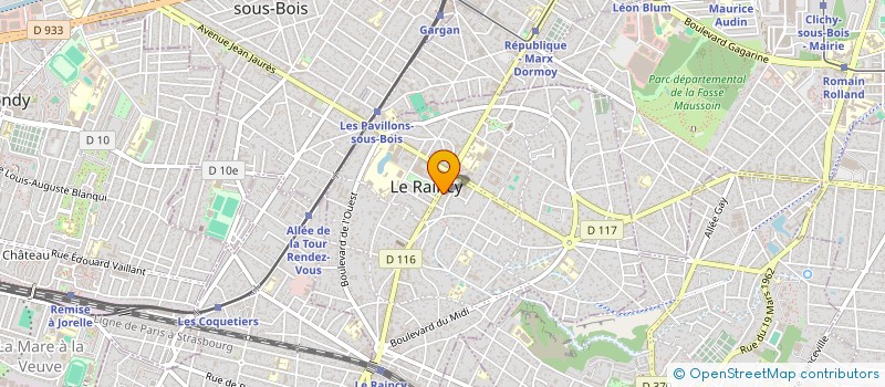 localisation de l'entreprise AP CONCEPT  LE RAINCY