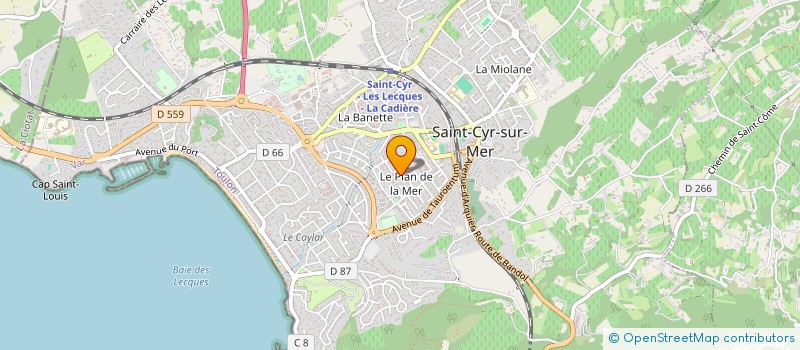 localisation de l'entreprise AP-CONSEILS à SAINT-CYR-SUR-MER