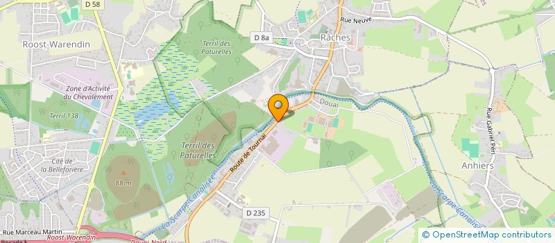 localisation de l'entreprise AP CONSTRUCTION à DOUAI