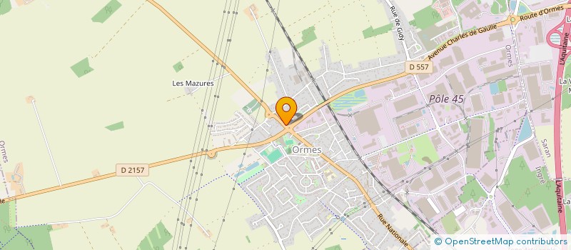 localisation de l'entreprise AP DIFFUSION à ORMES