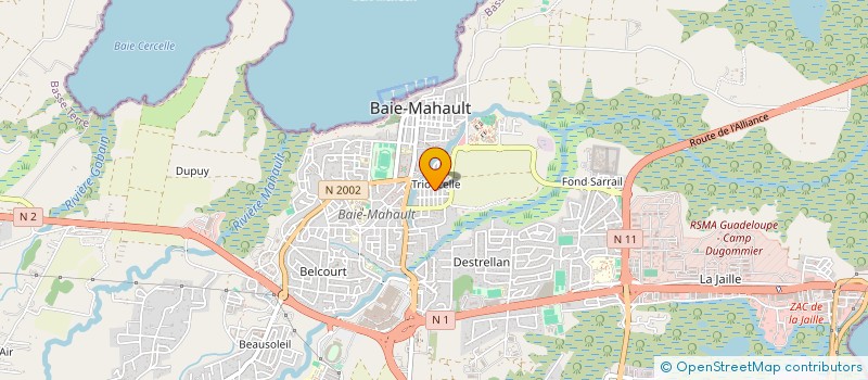 localisation de l'entreprise AP-DISTRIBUTION  BAIE MAHAULT