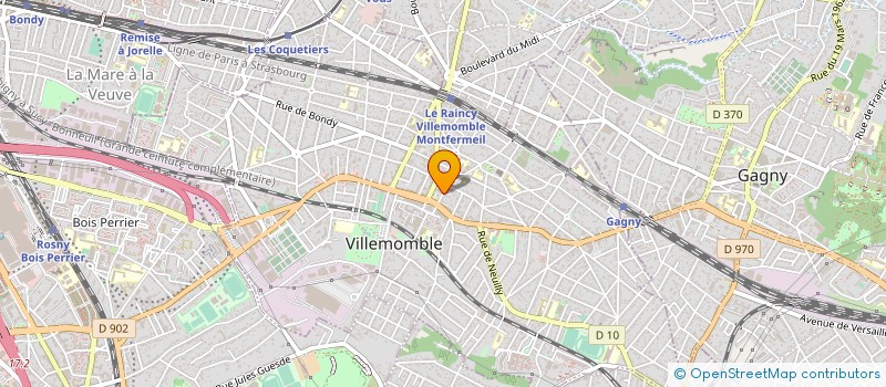 localisation de l'entreprise AP- ELEC  VILLEMOMBLE