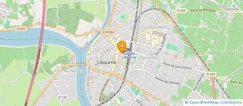localisation de l'entreprise AP ELECTRICITE à LIBOURNE
