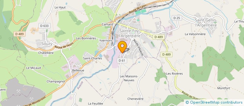 localisation de l'entreprise AP ELECTRONICS  SAINTE FOY L'ARGENTIERE