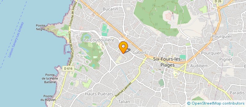 localisation de l'entreprise AP FINANCE à SIX-FOURS-LES-PLAGES