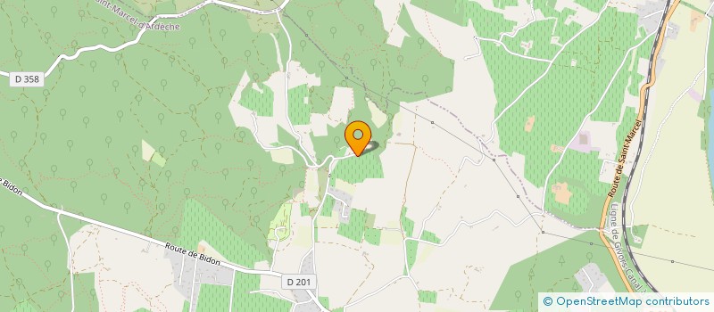 localisation de l'entreprise AP GOUTTIERES  SAINT-MARCEL-D'ARDECHE