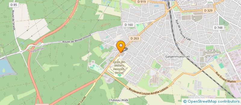 localisation de l'entreprise AP HAGUENAU  HAGUENAU