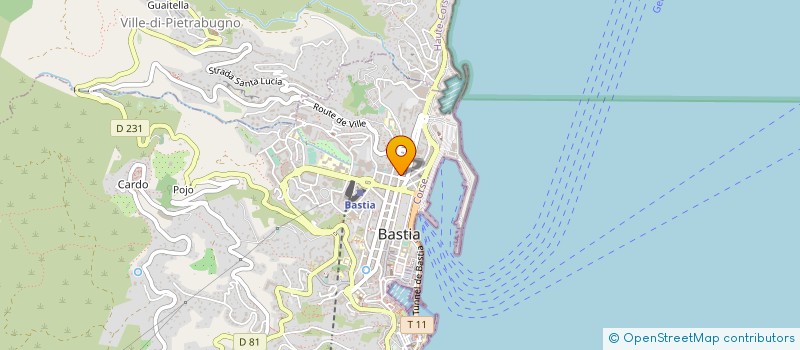 localisation de l'entreprise AP HOTEL à BASTIA