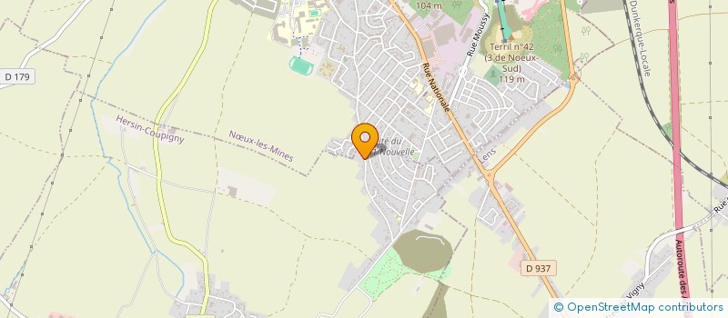 localisation de l'entreprise AP IMMO  HERSIN-COUPIGNY