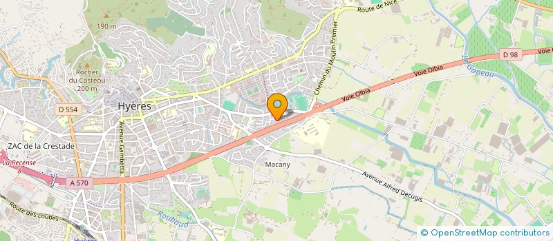 localisation de l'entreprise AP IMMOBILIER  HYERES