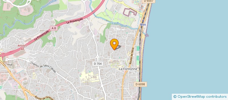 localisation de l'entreprise AP IMMOGESTION à ANTIBES
