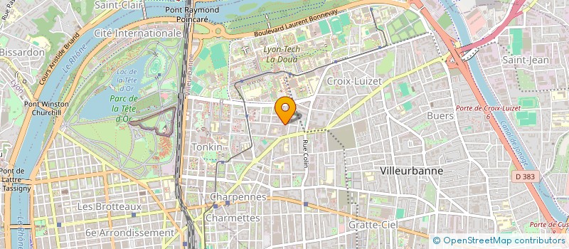 localisation de l'entreprise AP INTERNATIONAL à VILLEURBANNE