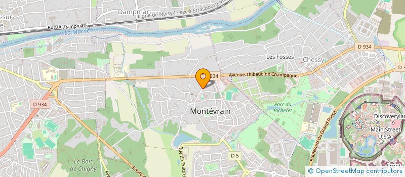 localisation de l'entreprise AP INVEST.IMMO  MONTEVRAIN