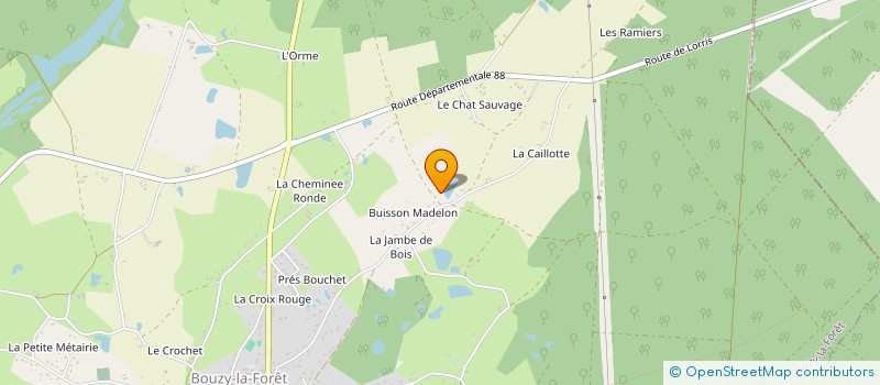 localisation de l'entreprise AP LAURENT BARON à BOUZY-LA-FORET