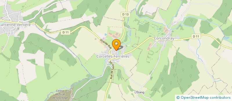 localisation de l'entreprise AP MARQUAGE  CORCELLES-FERRIERES