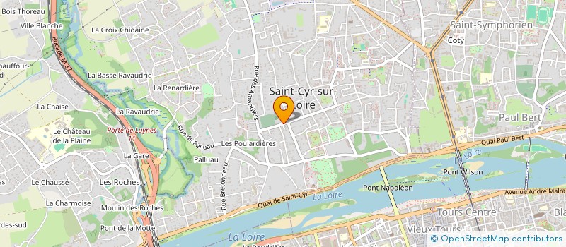 localisation de l'entreprise AP & ND IMMO  SAINT-CYR-SUR-LOIRE
