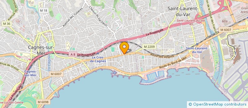 localisation de l'entreprise AP NORIA 35 à CAGNES-SUR-MER