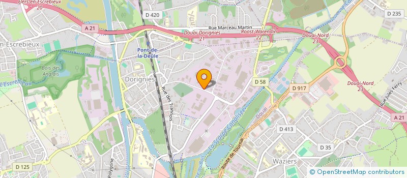 localisation de l'entreprise AP-ONE FRANCE à DOUAI