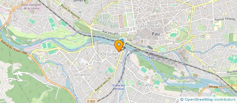 localisation de l'entreprise AP PEINTURE à PAU
