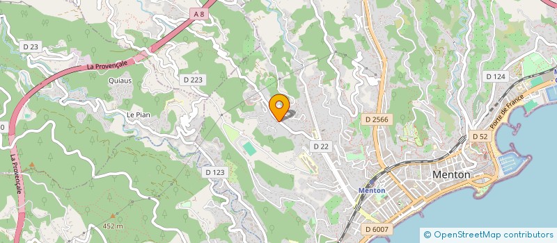 localisation de l'entreprise AP PLOMBERIE à MENTON