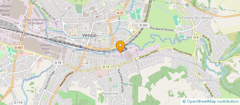 localisation de l'entreprise AP PNEUS à VESOUL