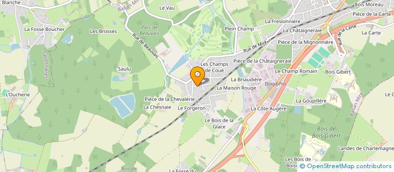 localisation de l'entreprise AP POSE ALU à BALLAN-MIRE