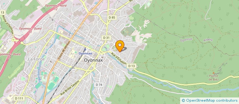 localisation de l'entreprise AP PRESTIGE  OYONNAX