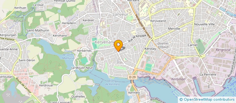 localisation de l'entreprise AP PRODUCTION  LORIENT