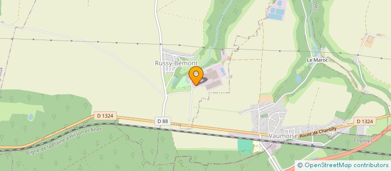 localisation de l'entreprise AP PROJETS  RUSSY-BEMONT