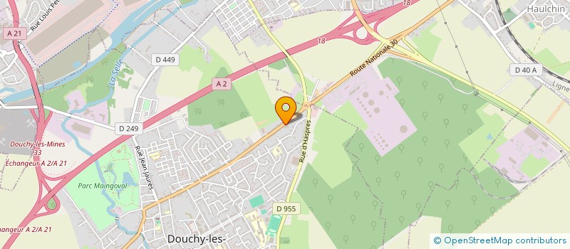 localisation de l'entreprise AP RACING à DOUCHY-LES-MINES