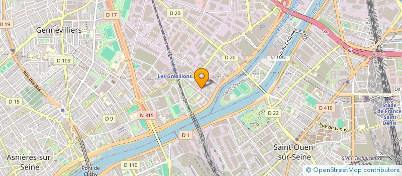 localisation de l'entreprise AP REALTY à ASNIERES-SUR-SEINE